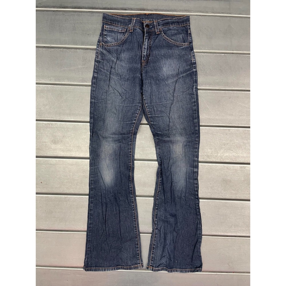 Vintage Levis 525 Jeans Womens 28X32 Blue Dark Wash Denim Bootcut